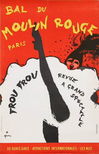 Bal du Moulin Rouge, Paris (Frou Frou) by René Gruau, Print for Sale on Singulart