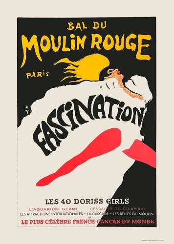 Moulin Rouge - Fascination - Les 40 Doriss Girls by René Gruau, Print for Sale on Singulart