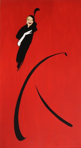 Woman in Black Dress by René Gruau, Print for Sale on Singulart
