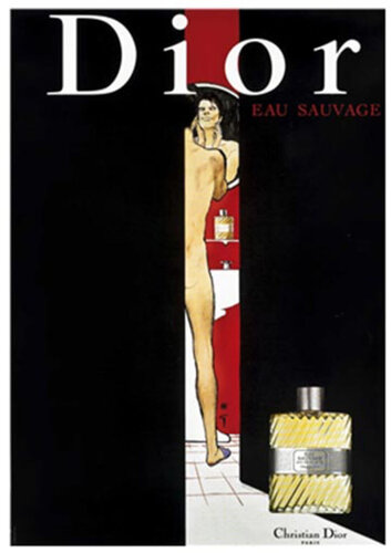Dior Perfume Eau Sauvage by René Gruau, Print for Sale on Singulart