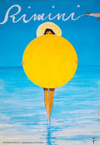 Rimini Sun Girl by René Gruau, Print for Sale on Singulart