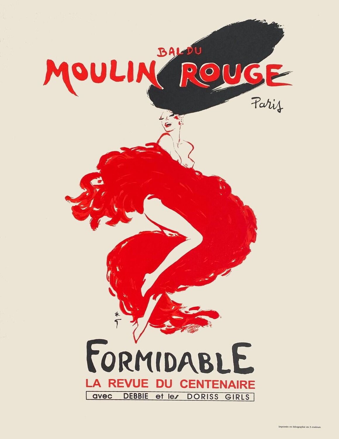 ムーランルージュFormidable La RevueDu Centenaire Moulin Rouge - Formidable - La revue du Centenaire by René Gruau