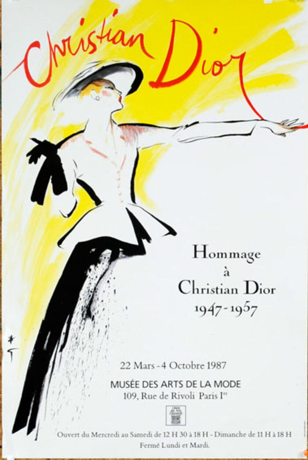 Hommage a Christian Dior René Gruau Druck zu verkaufen