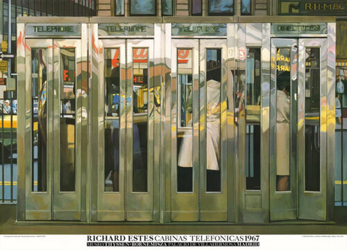 Telephone Booths di Richard Estes, Stampa in vendita su Singulart