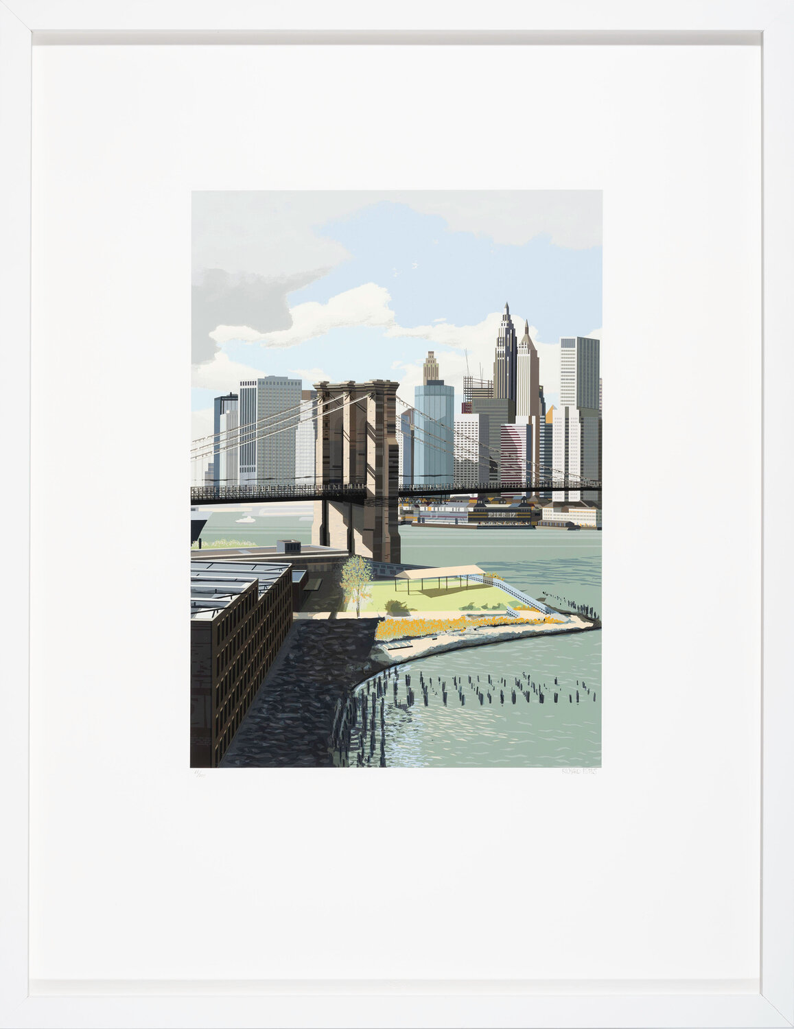 East River, New York Richard Estes