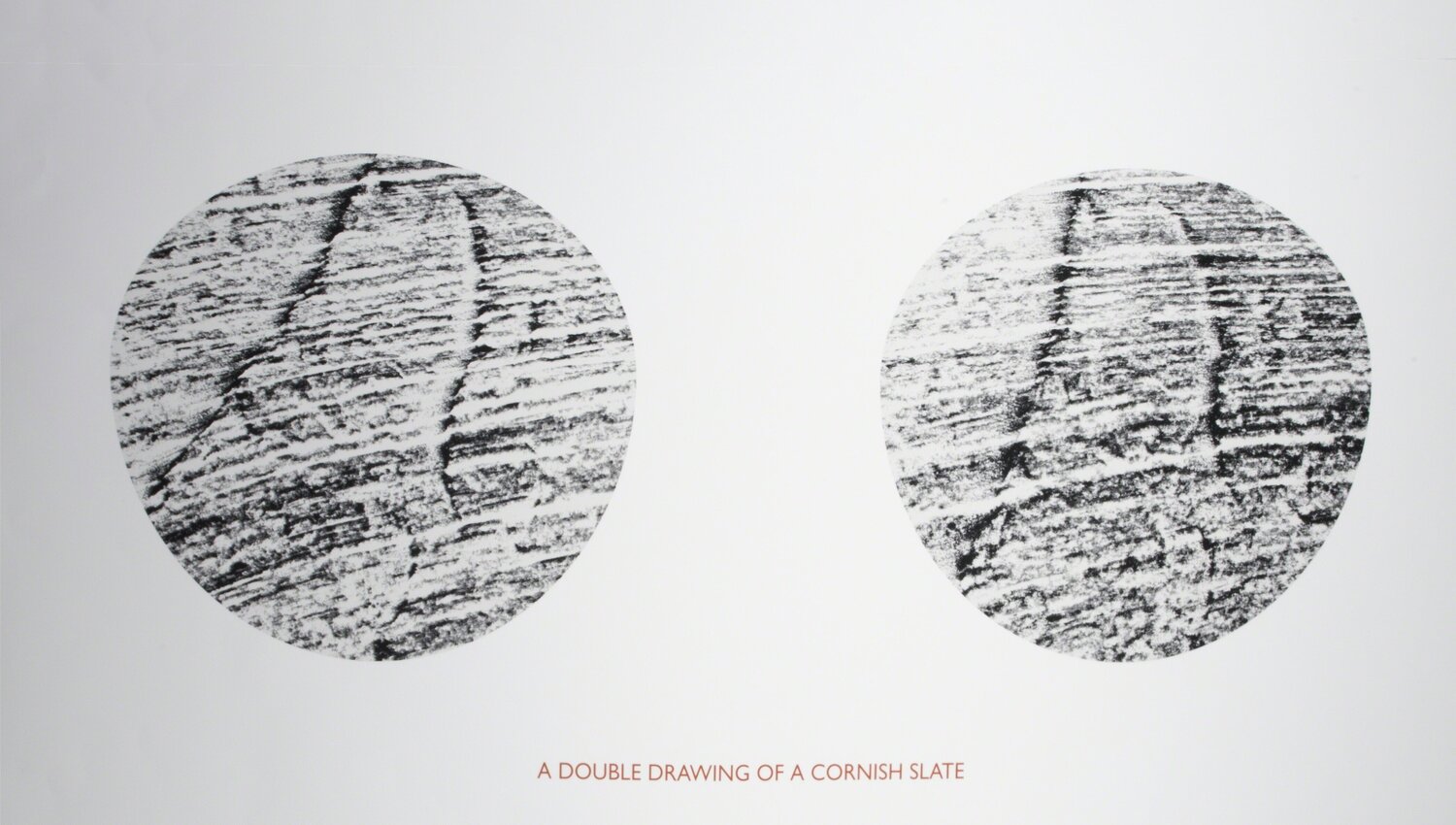 A Double Drawing of a Cornish Slate Richard Long Druck zu verkaufen