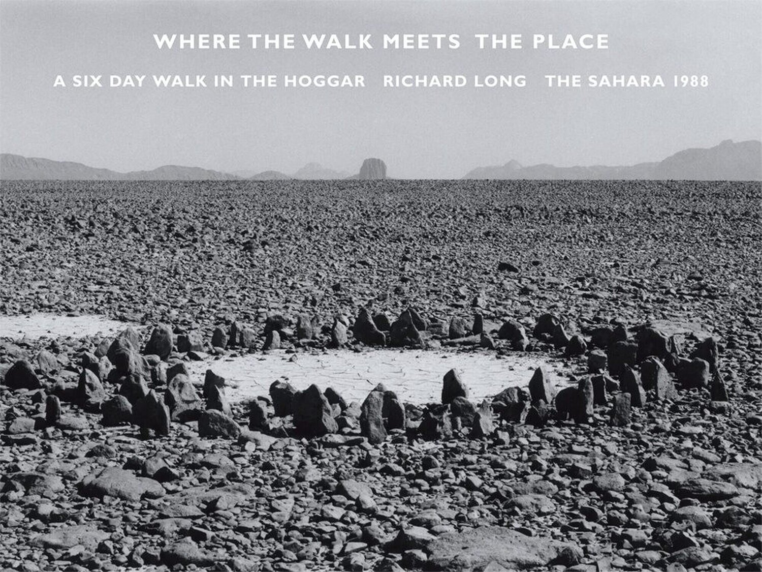 Where the Walk Meets the Place Richard Long Fotografie zu verkaufen