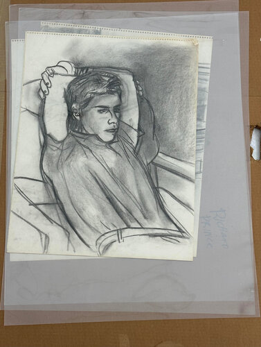 TWO CHARCOAL DRAWINGS AND ONE PENCIL DRAWING par Richard Prince, Œuvre sur papier en vente sur Singulart