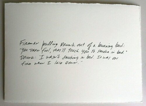 The Greeting Card Jokes #1: The Fireman by Richard Prince, Print for Sale on Singulart