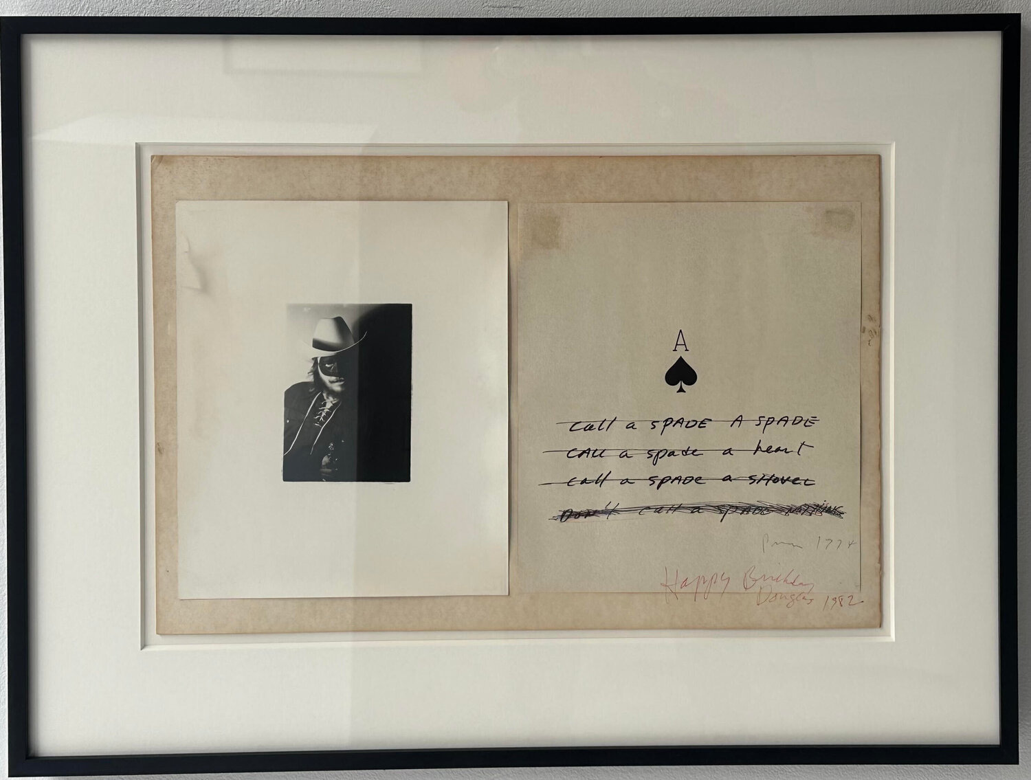 SELF PORTRAIT WITH A SPADE Richard Prince Print for sale