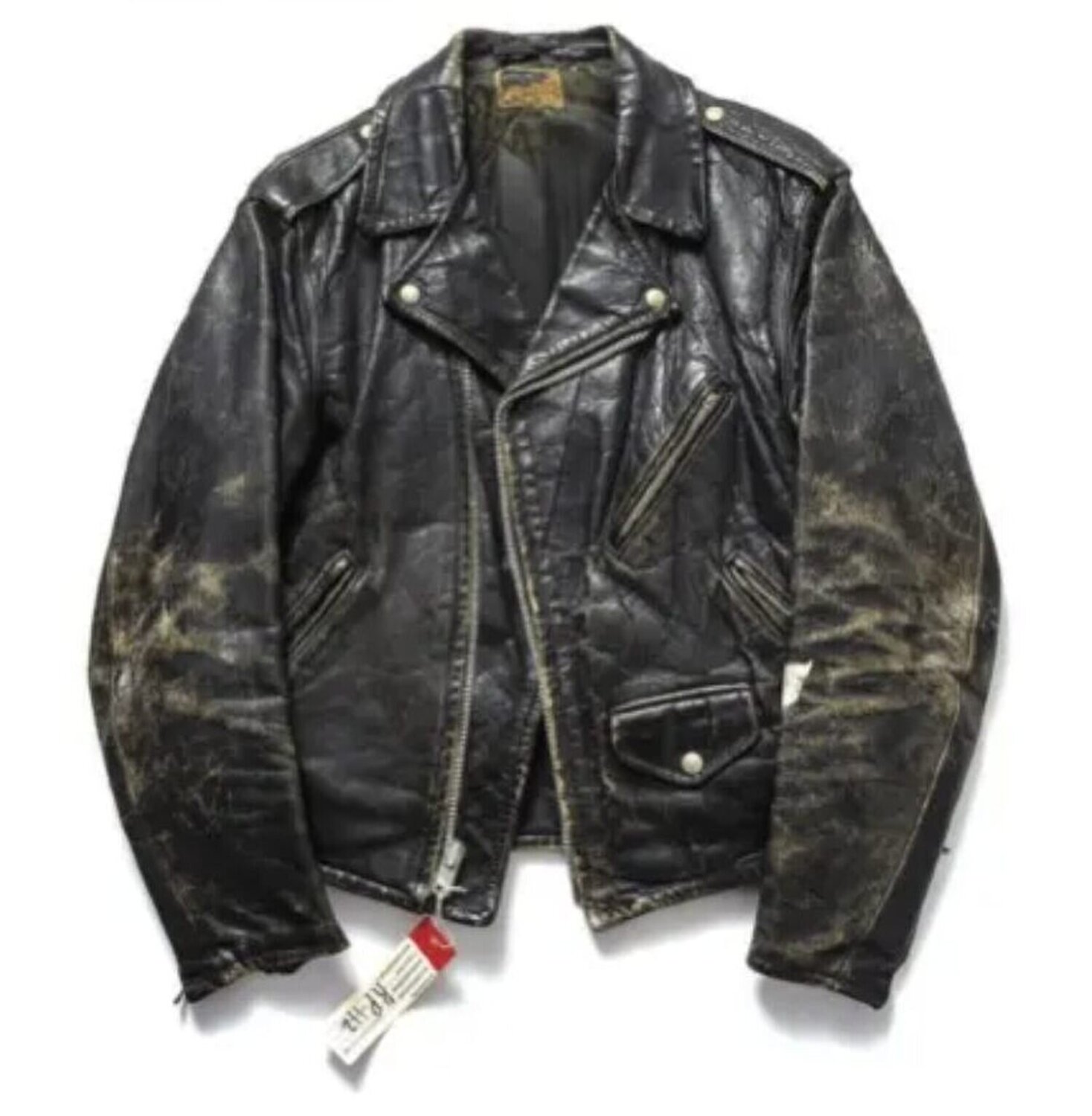 LEATHER BIKER'S JACKET BELONGING TO RICHARD PRINCE Richard Prince Altri media in vendita