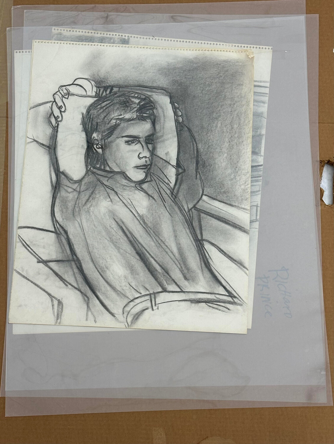 TWO CHARCOAL DRAWINGS AND ONE PENCIL DRAWING Richard Prince Werk auf Papier zu verkaufen