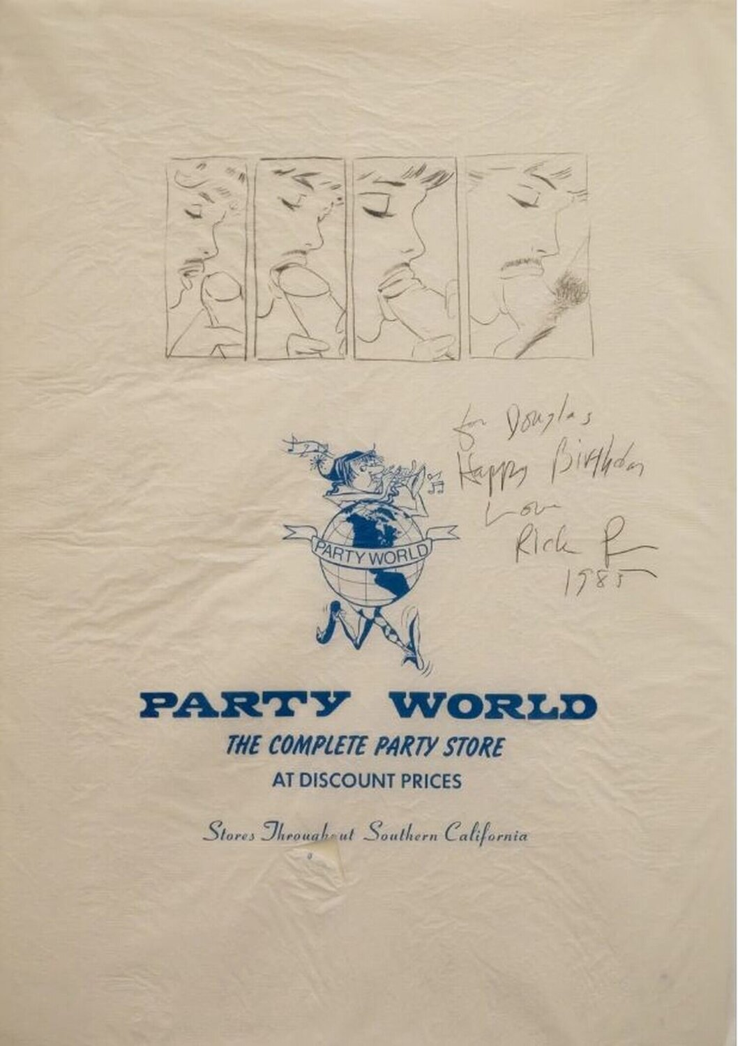 UNTITLED, (PARTY WORLD) Richard Prince Opera su carta in vendita