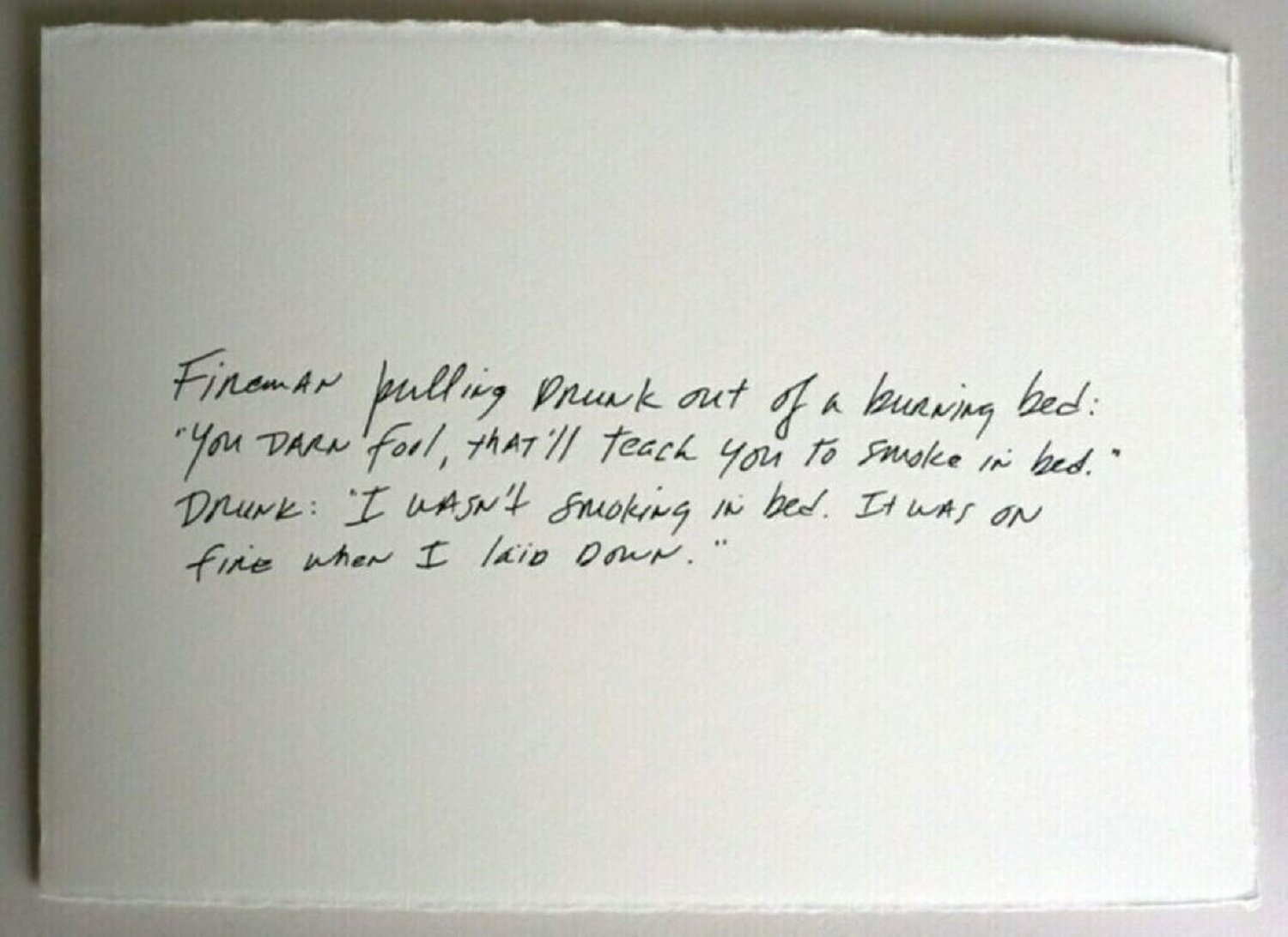 The Greeting Card Jokes #1: The Fireman Richard Prince Druck zu verkaufen