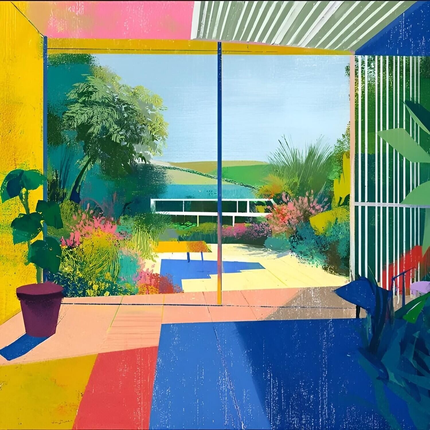 Color Field Morning Richard Prince Original painting for sale