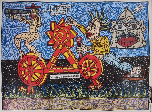 Procession de fous by Robert Combas, 인쇄 for Sale on Singulart