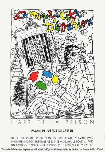 Expo 1993 - L'Art et la Prison by Robert Combas, 인쇄 for Sale on Singulart