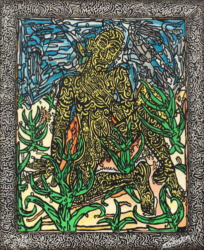 L'homme jaune von Robert Combas, Druck kaufen auf Singulart