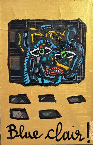 Blue Chair ! van Robert Combas, Schilderij te koop op Singulart
