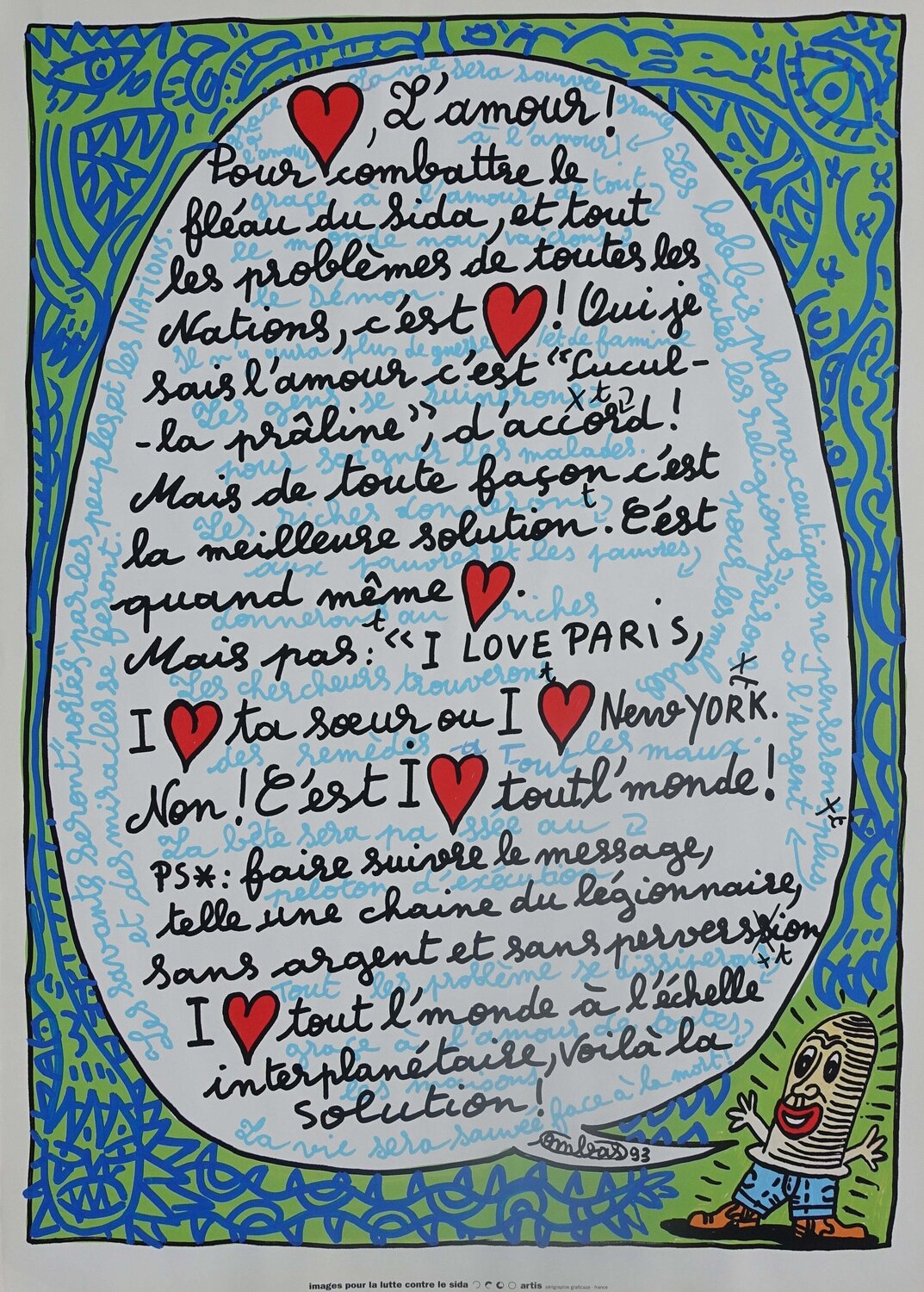 L'amour Robert Combas 版画 販売中