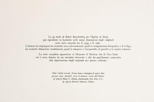 Canto XX: Circle 8, Bolgia 4, The Fortune Tellers And Diviners by Robert Rauschenberg, Print for Sale on Singulart