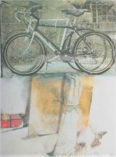 Untitled (Two Bicycles) by Robert Rauschenberg, Print for Sale on Singulart