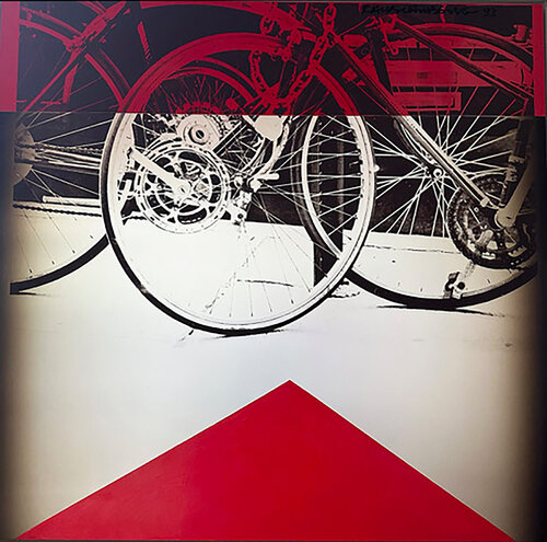 Lock Stop (Urban Bourbon) (RR 93.002) van Robert Rauschenberg, Schilderij te koop op Singulart