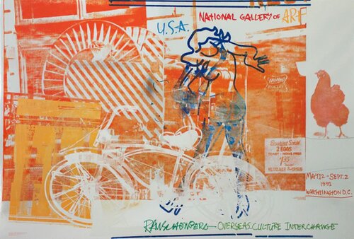 Bicycle, National Gallery de Robert Rauschenberg, Impresión a la venta en Singulart