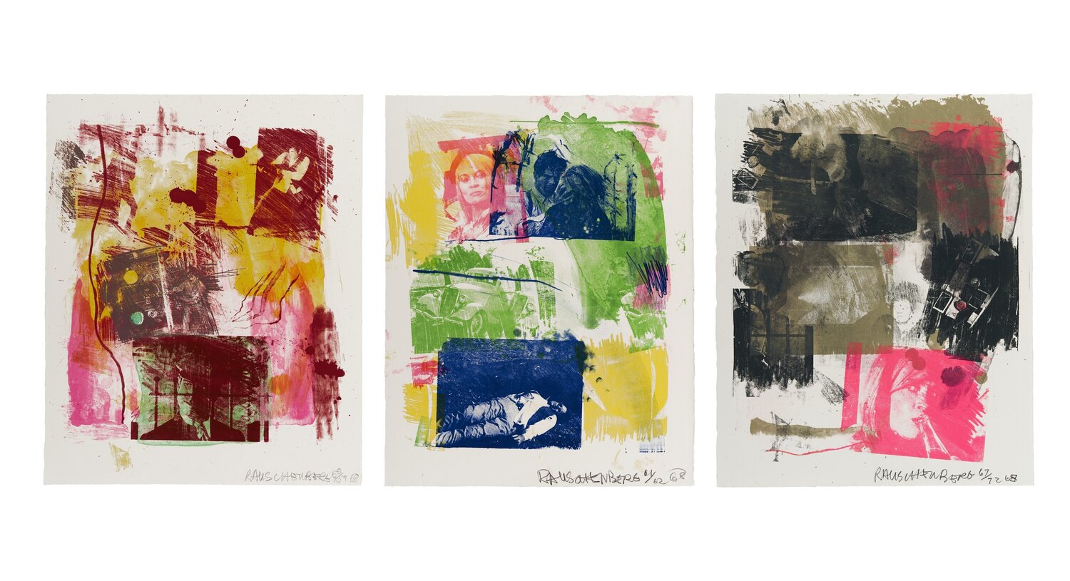 Storyline I, II, & III (Reels [B+C]) Robert Rauschenberg Druck zu verkaufen