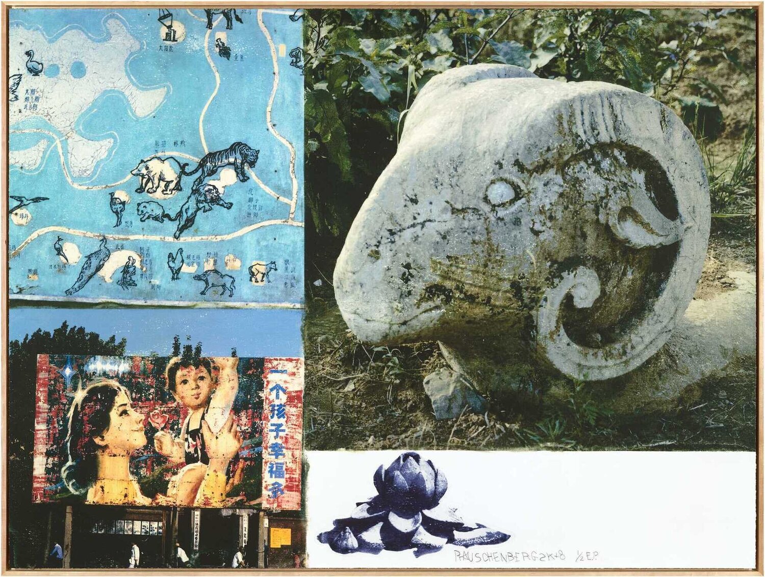 Lotus X Robert Rauschenberg Afdruk te koop