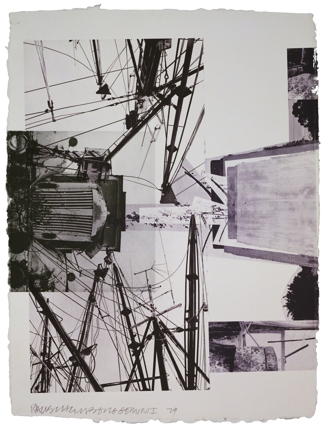 Rookery Mounds - Steel Arbor Robert Rauschenberg Print for sale