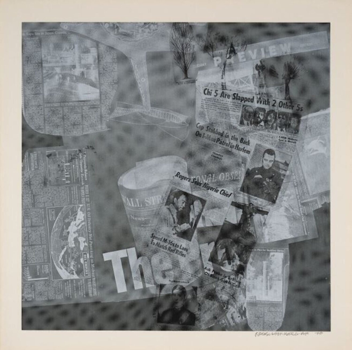 Surface Series, Untitled V Robert Rauschenberg Afdruk te koop