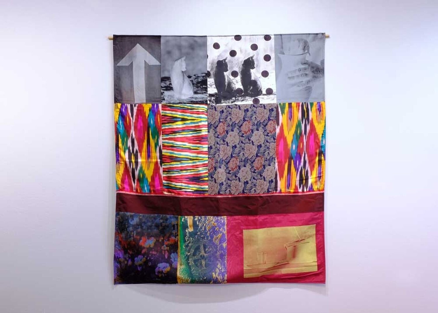 Samarkand Stitches V Robert Rauschenberg Textiel te koop
