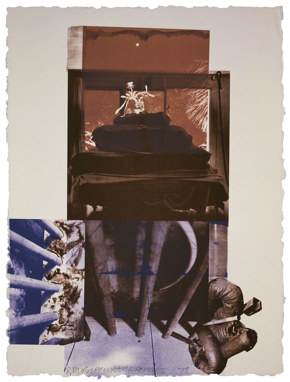 Rookery Mounds - Night Tork Robert Rauschenberg Stampa in vendita