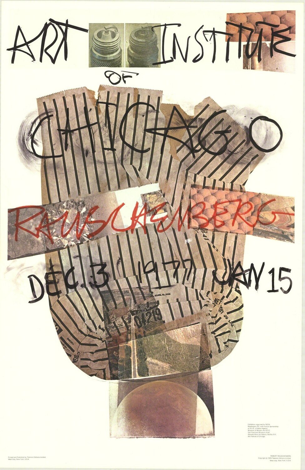 Art Institute of Chicago Robert Rauschenberg Print for sale