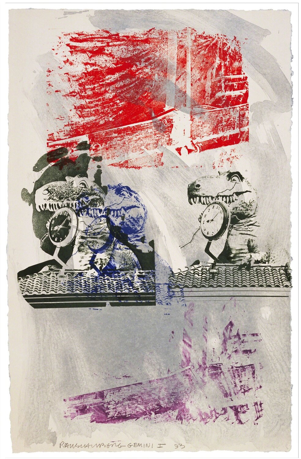 Chronosaur Robert Rauschenberg Afdruk te koop