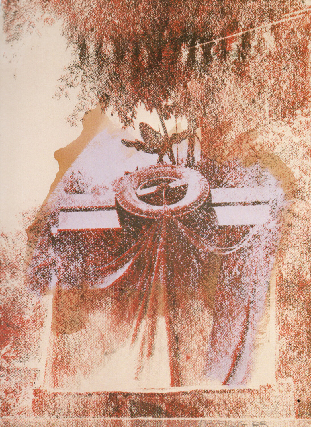 Road curtain (passes) Robert Rauschenberg Opera su carta in vendita