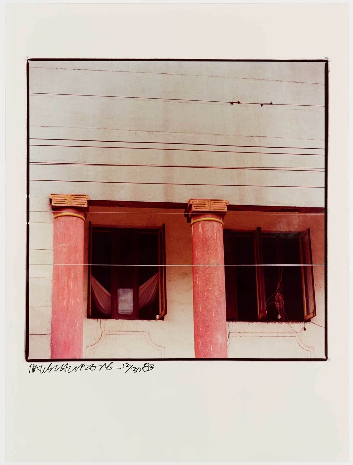 Study for Chinese Summerhall - Pink Pillars Robert Rauschenberg Fotografia in vendita