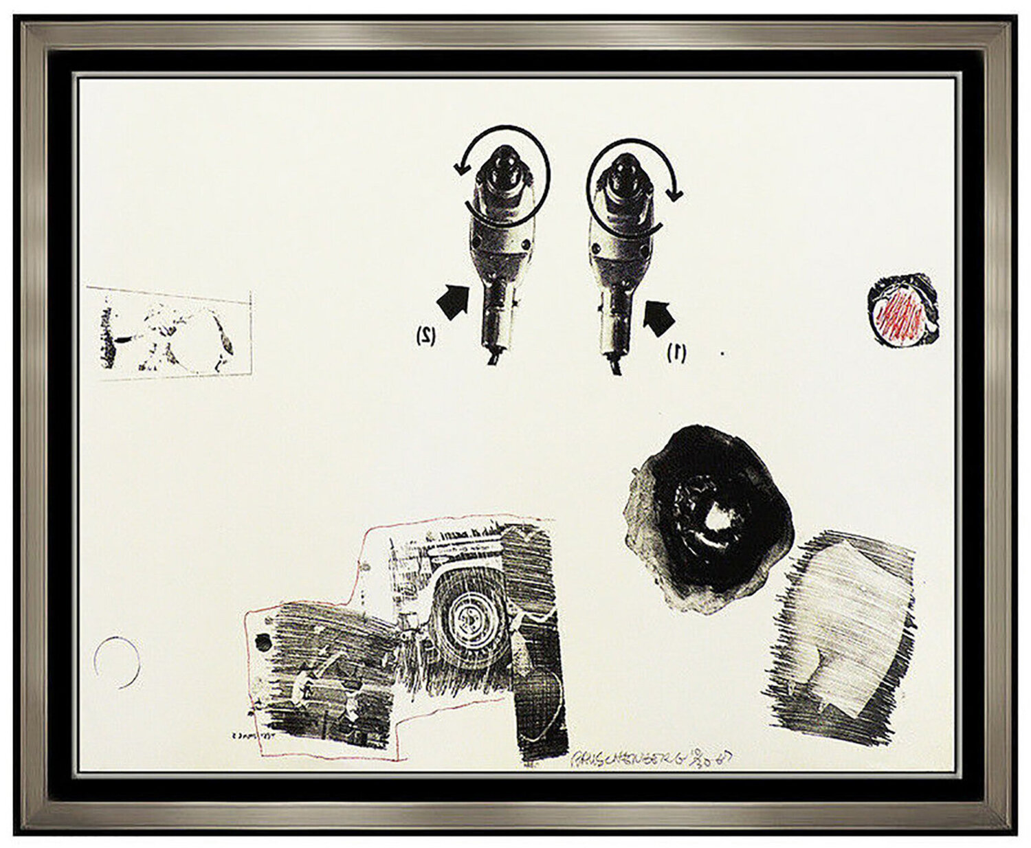 Test Stone #5 Robert Rauschenberg Stampa in vendita