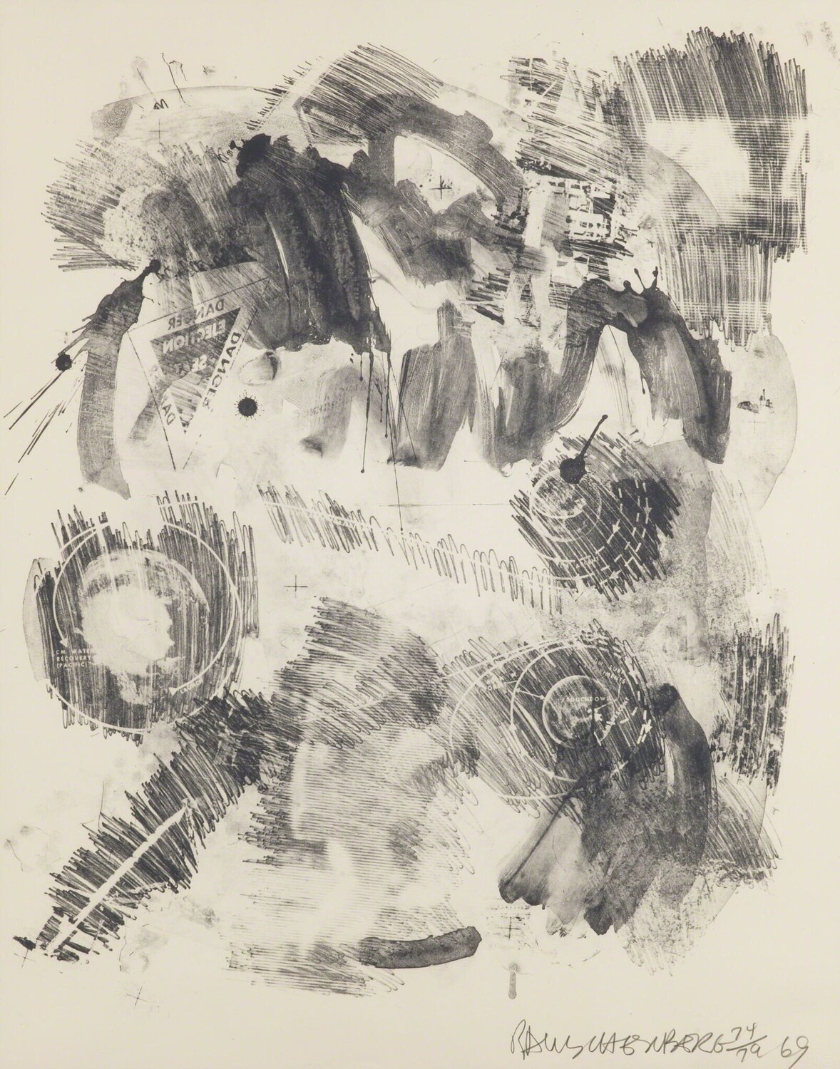 Loop, from the Stoned Moon Series Robert Rauschenberg Stampa in vendita
