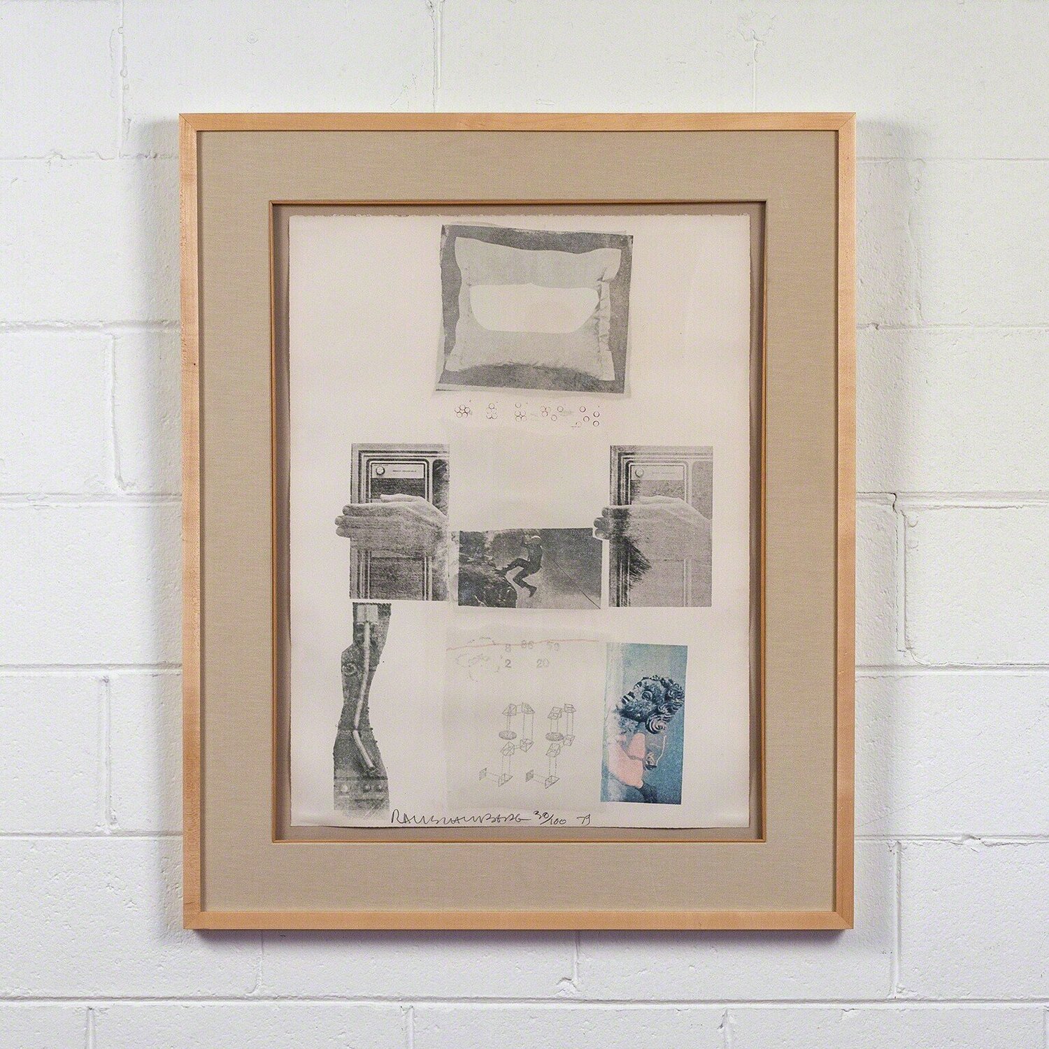 Two Reasons Birds Sing Robert Rauschenberg Opera su carta in vendita