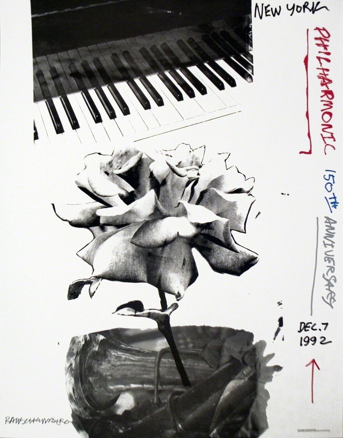 New York Philharmonic 150th Anniversary Robert Rauschenberg Stampa in vendita