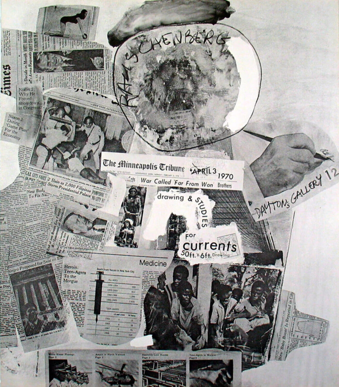 Currents Robert Rauschenberg Afdruk te koop