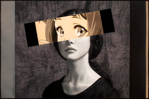 Doll Eyes 1 by Ronald Ventura, Painting for Sale on Singulart