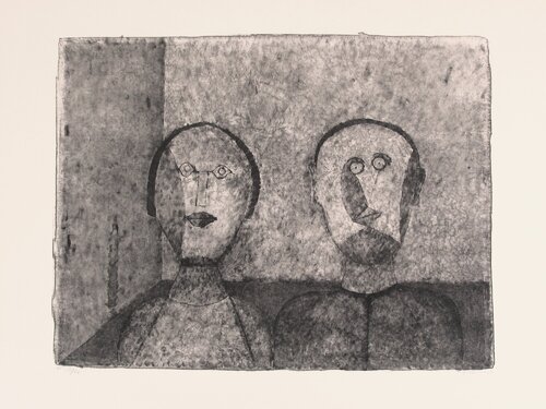 La Pareja (Couple) van Rufino Tamayo, Afdruk te koop op Singulart