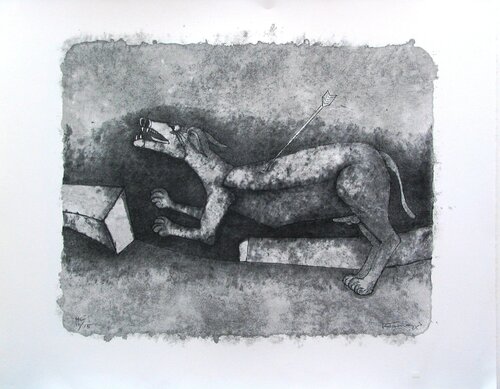 Perro Herido (Wounded Dog) van Rufino Tamayo, Afdruk te koop op Singulart
