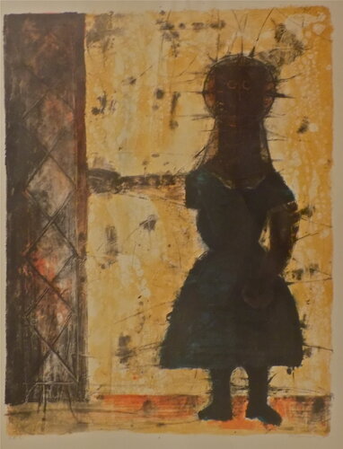 Nina A La Puerta ( Girl At the Door) van Rufino Tamayo, Afdruk te koop op Singulart