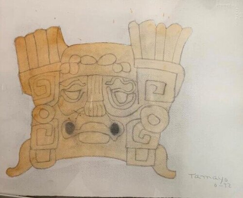 Figura prehispanica van Rufino Tamayo, Werk op papier te koop op Singulart