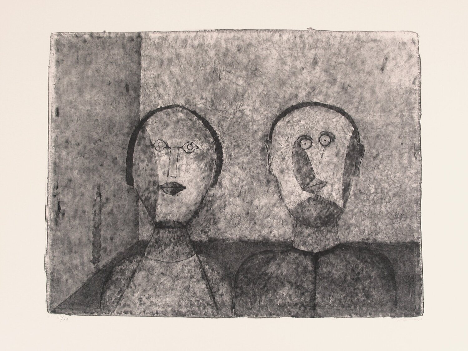 La Pareja (Couple) Rufino Tamayo Stampa in vendita