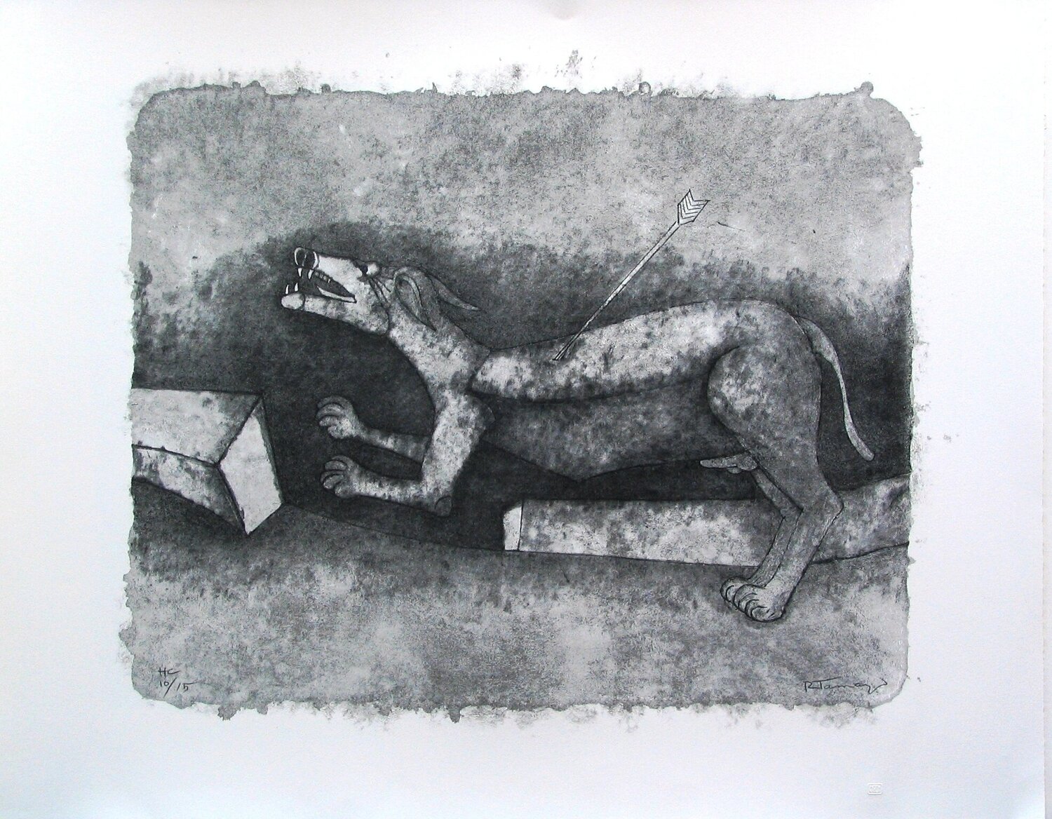 Perro Herido (Wounded Dog) Rufino Tamayo Stampa in vendita